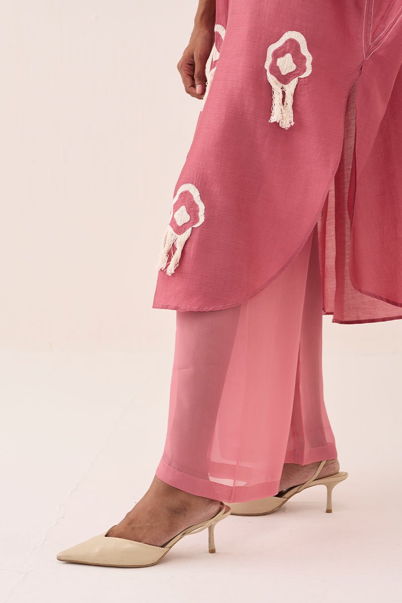 Fringe Bat Sleeve Shirt Co - Ord (Set Of 2) - Three Clothing