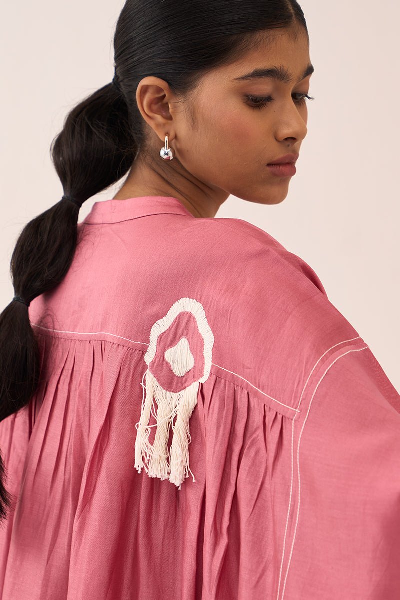 Fringe Bat Sleeve Shirt Co - Ord (Set Of 2) - Three Clothing