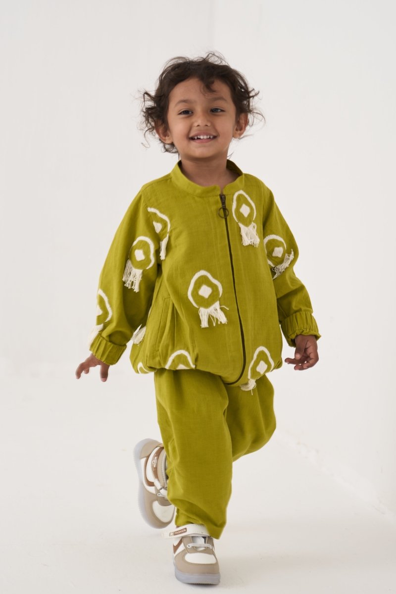 Fringe Bomber Jacket Co - ord (Set Of 2) - Three Clothing