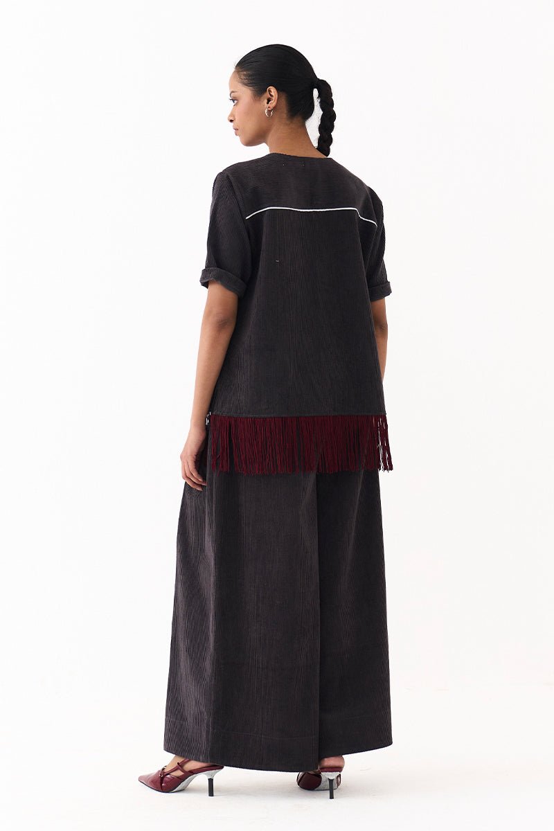 Fringe Shacket - Three Clothing