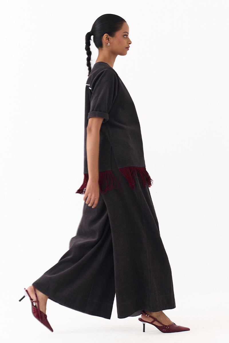 Fringe Shacket Co - Ord (Set of 2) - Three Clothing