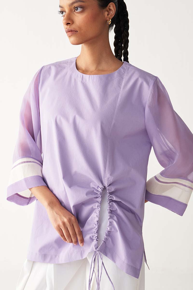 Front Drawstring Top Co - Ord - Three Clothing