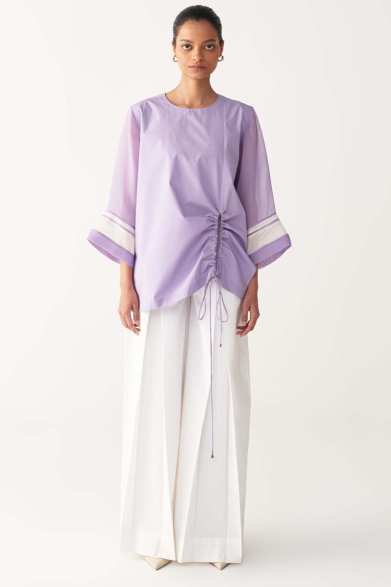 Front Drawstring Top Co - Ord - Three Clothing