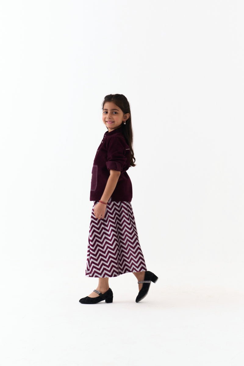 Front Emb. Patch Top - Three Clothing