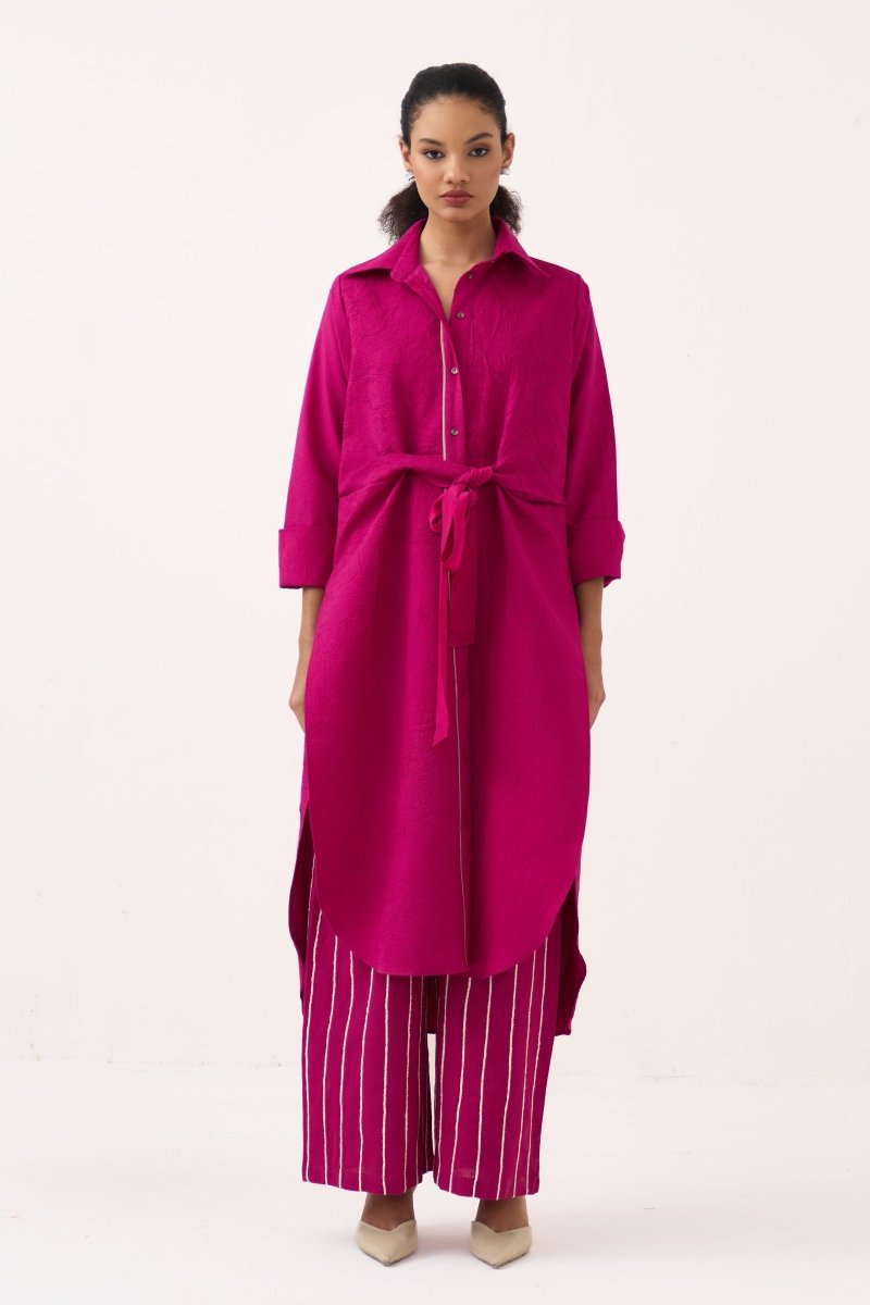 Front Knot Tunic - Three Clothing
