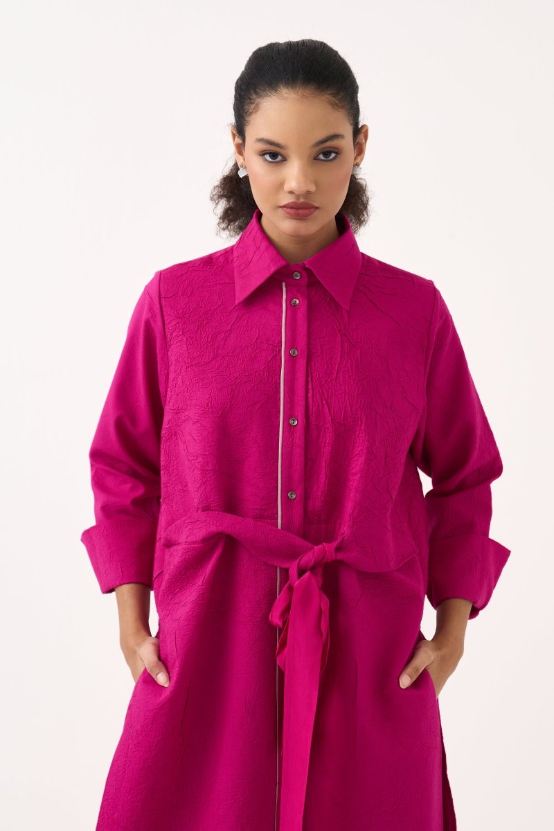 Front Knot Tunic - Three Clothing
