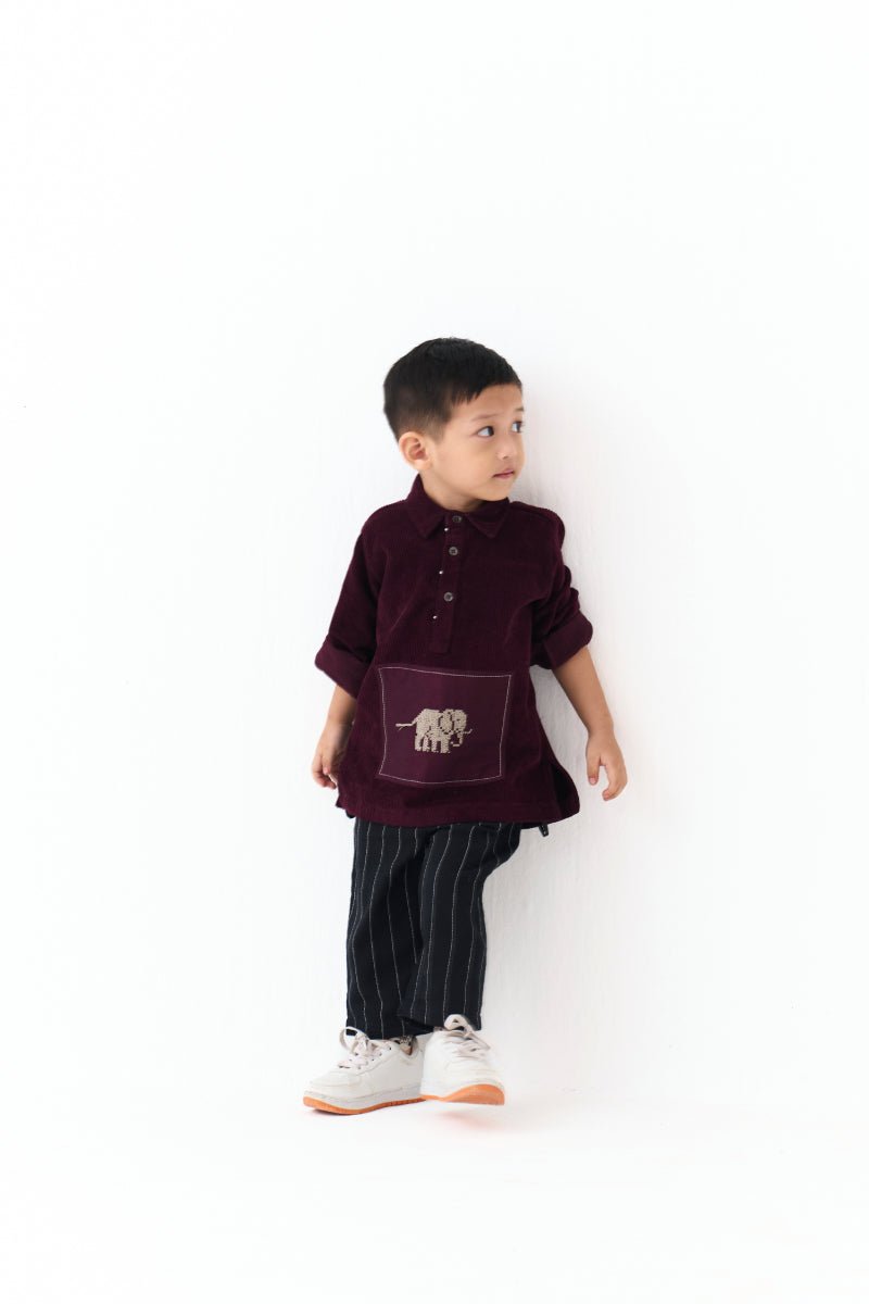 Front Patch Top - Three Clothing