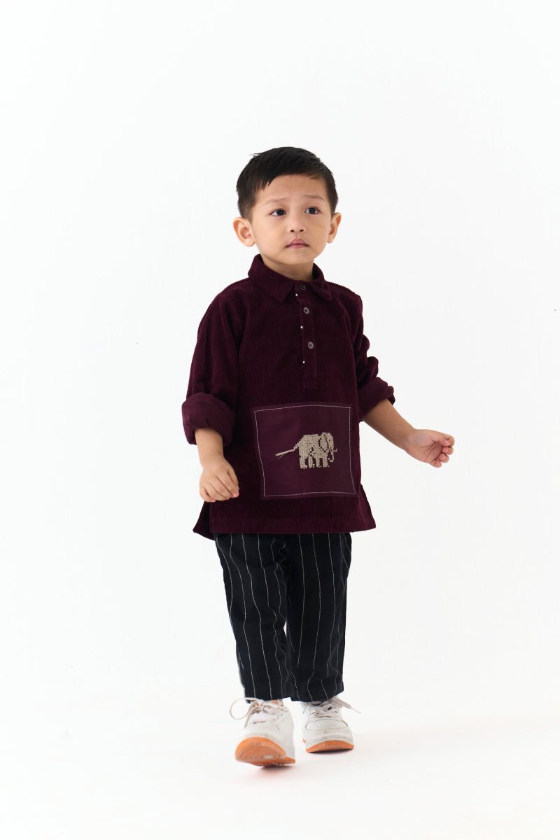 Front Patch Top - Three Clothing