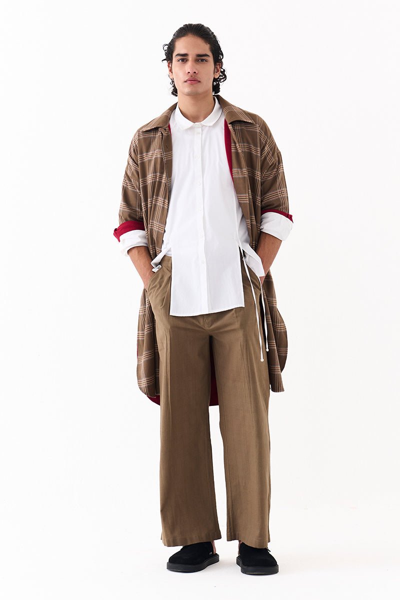 Front Pleat Bottom - Three Clothing