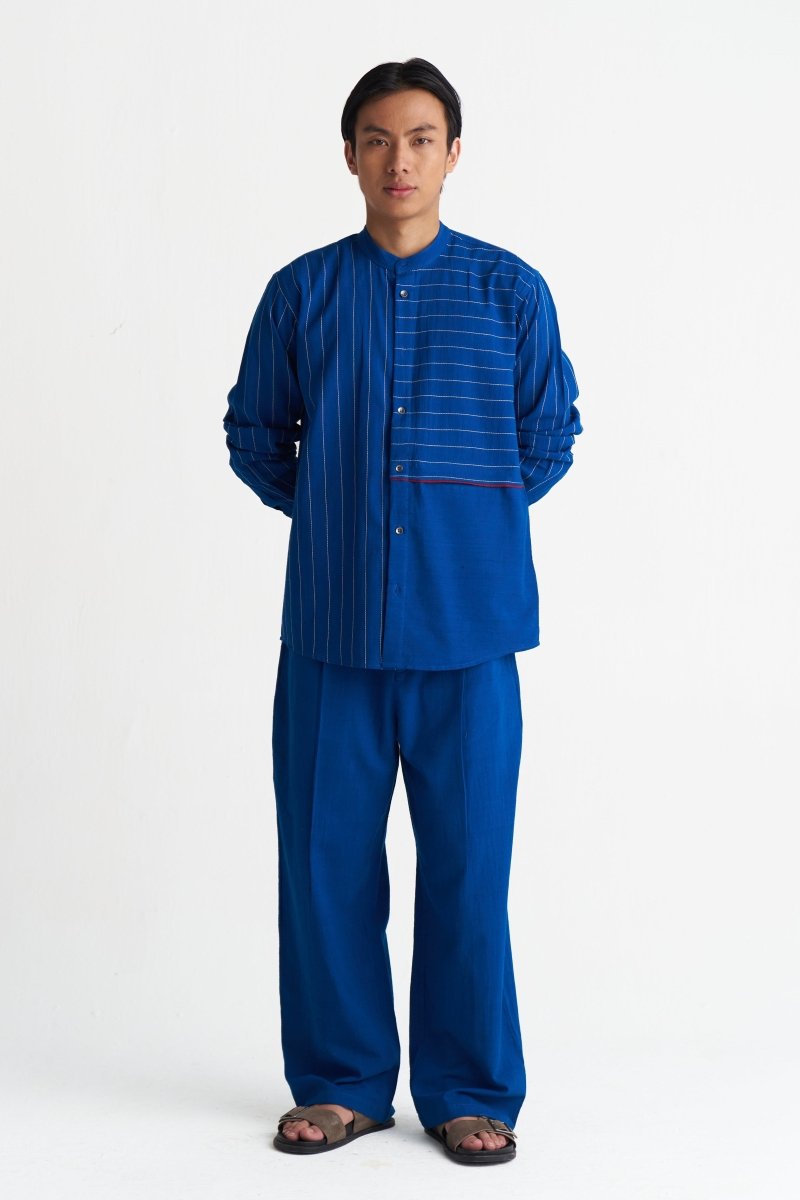 Front Pleat Bottom - Three Clothing