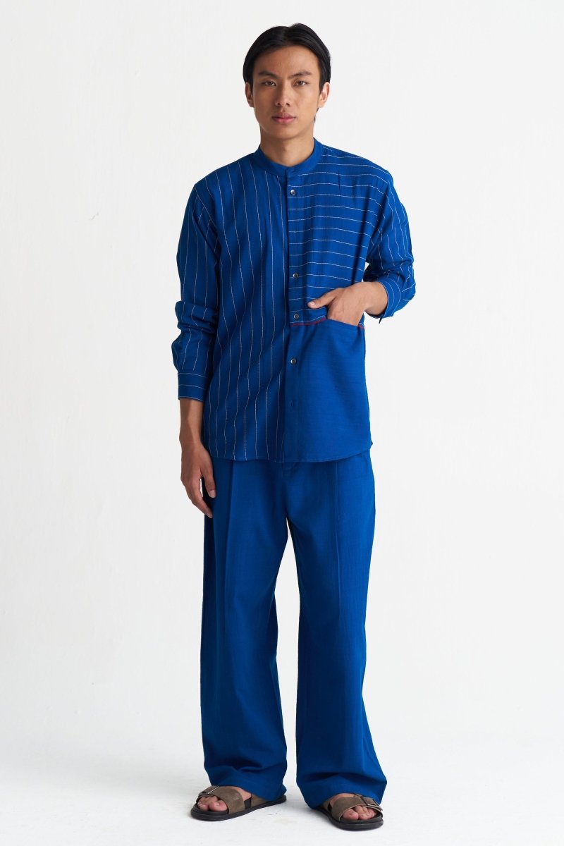 Front Pleat Bottom - Three Clothing