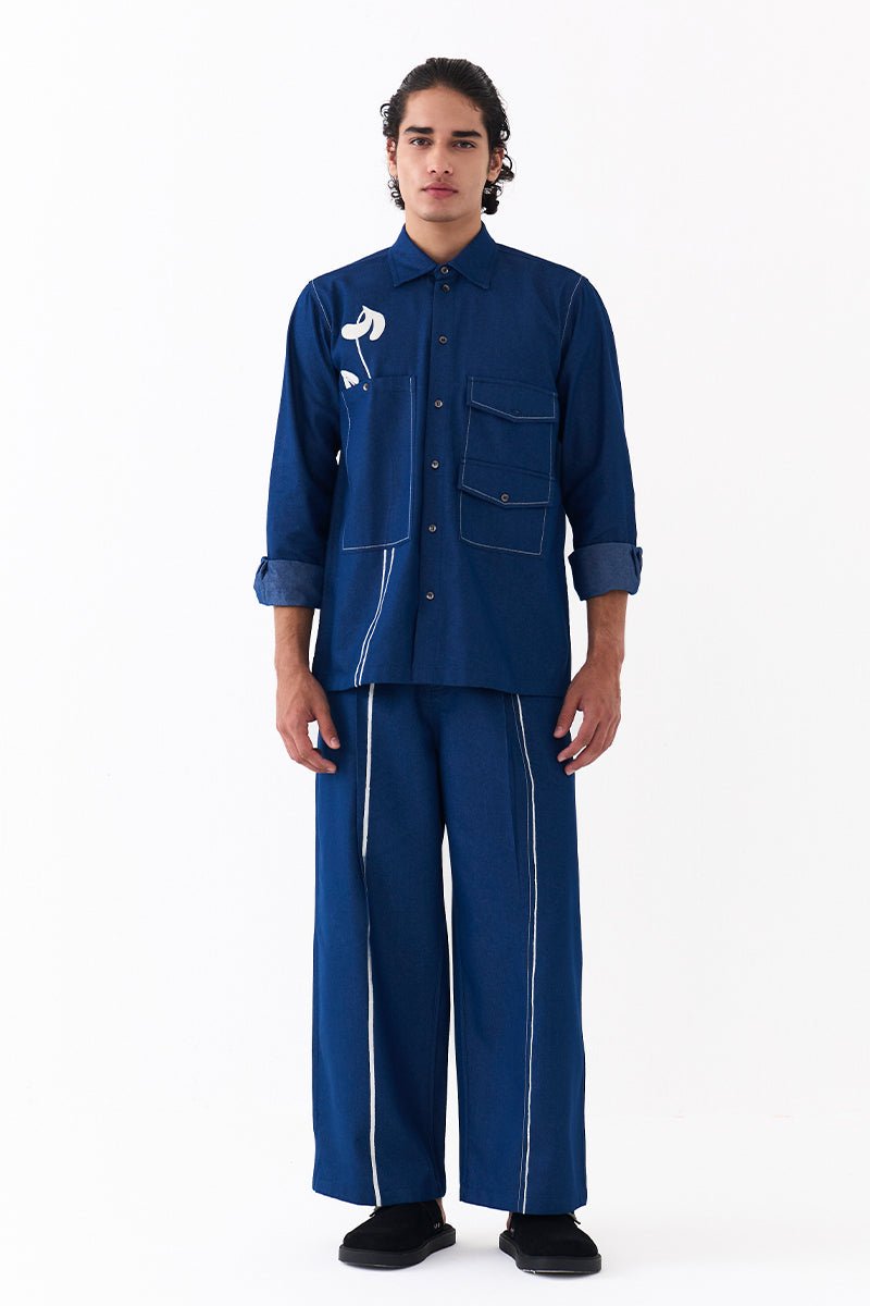 Front Pleat Bottom - Three Clothing