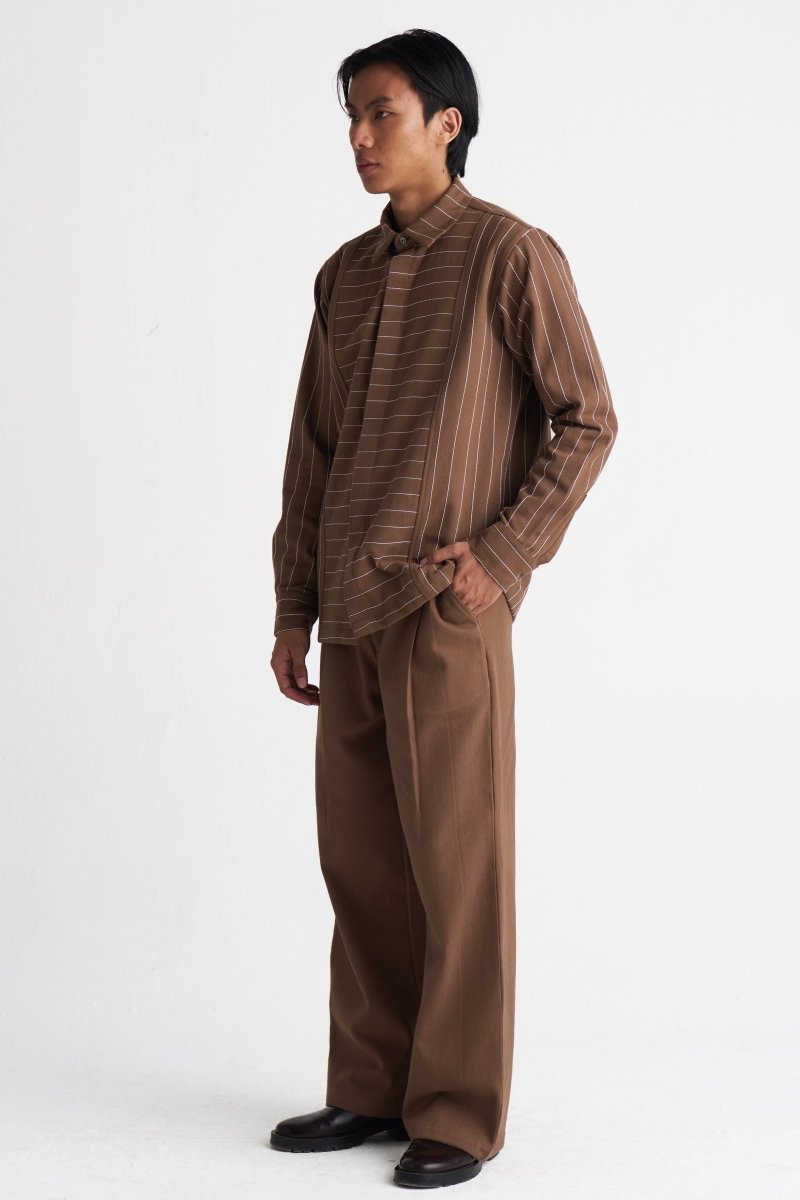 Front Pleat Bottom - Three Clothing