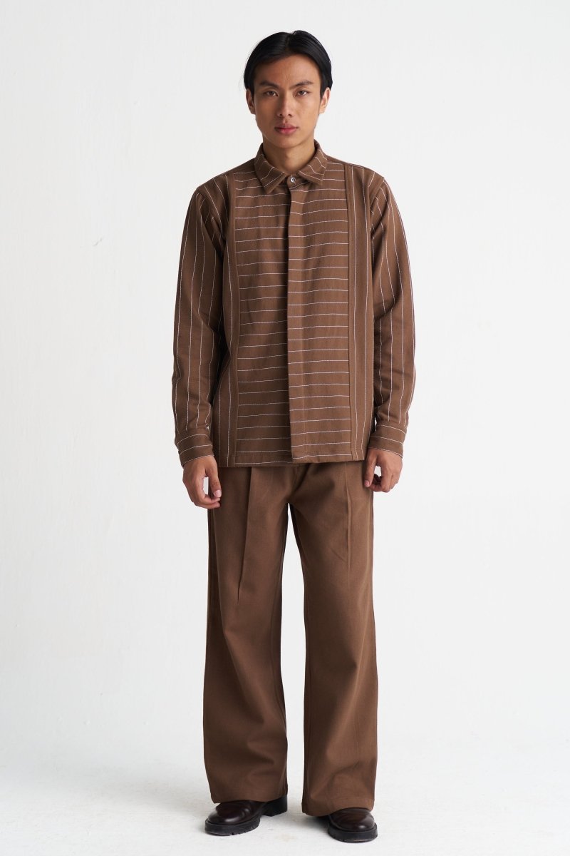 Front Pleat Bottom - Three Clothing
