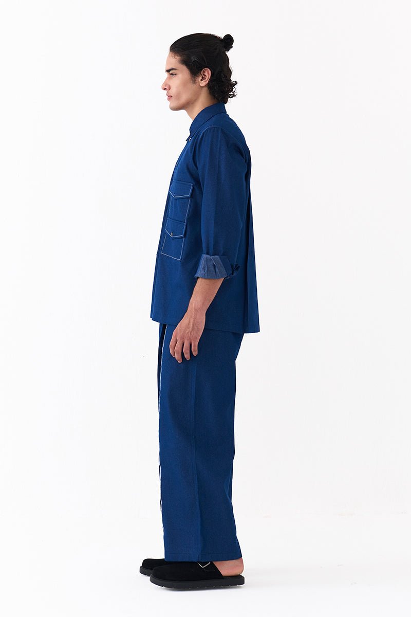 Front Pleat Bottom - Three Clothing