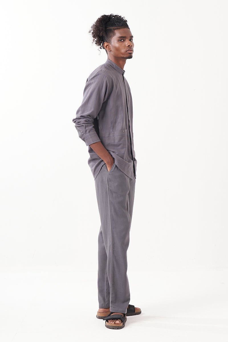 Front Pleated Pant - Three Clothing