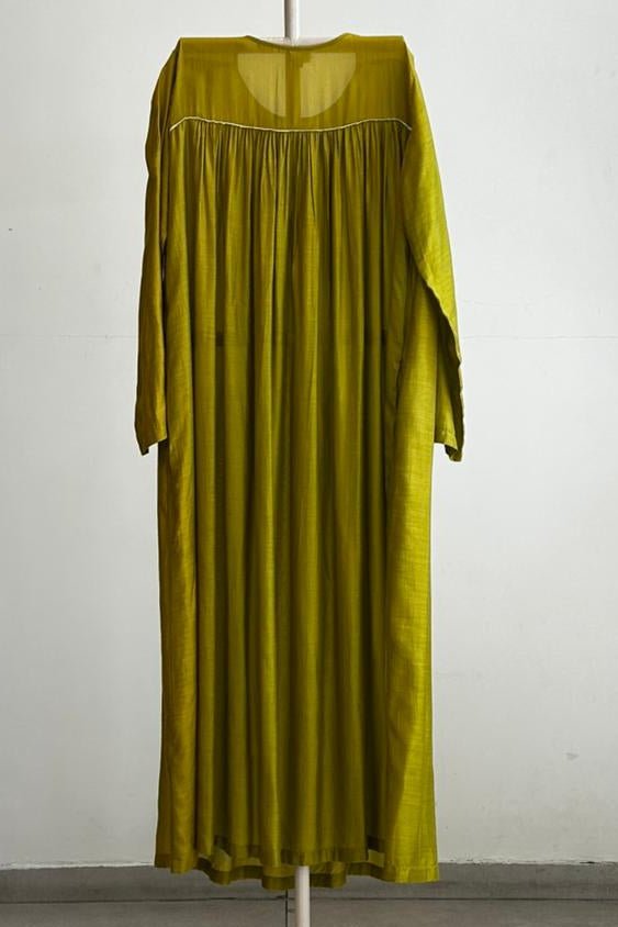 Gather Neck Lime - Three Clothing