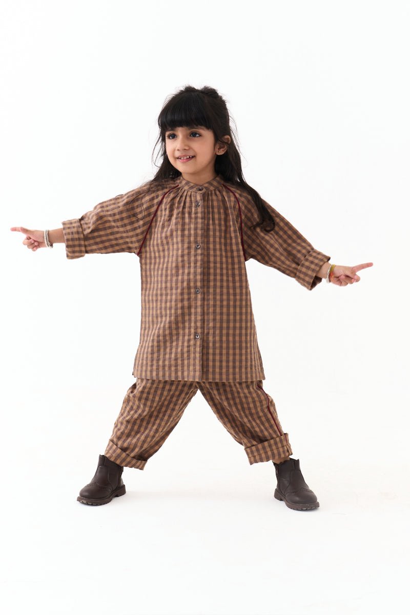 Gather Neck Shirt - Three Clothing