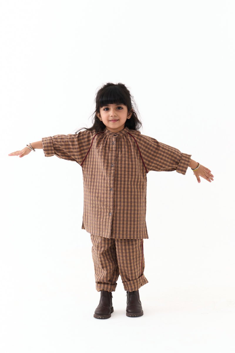 Gather Neck Shirt - Three Clothing