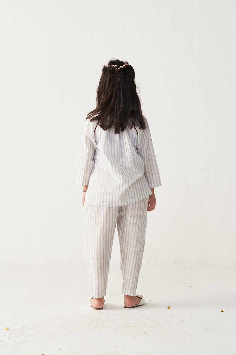 Gather Neck Shirt (Co - Ord) - Three Clothing