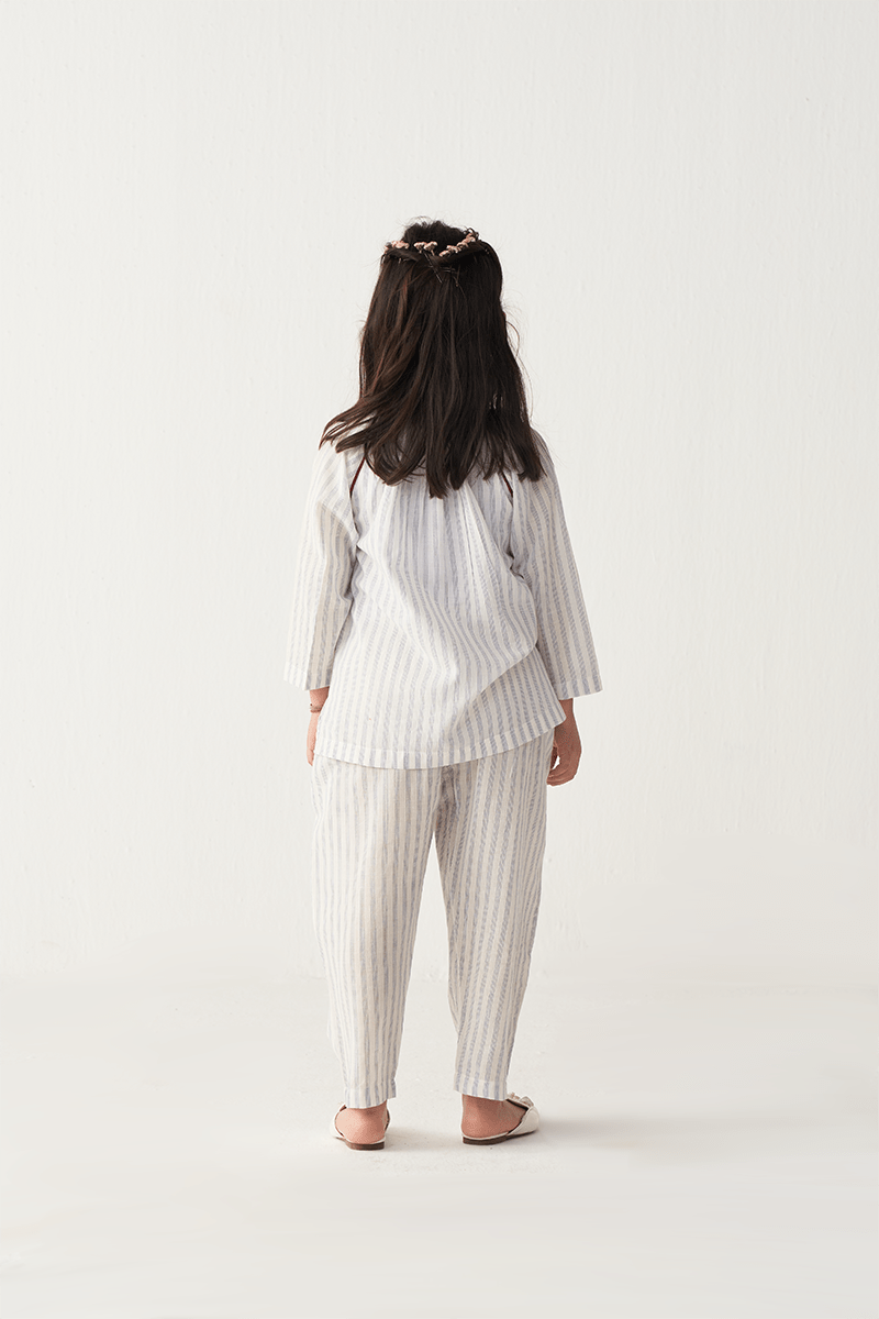 Gather Neck Shirt (Co - Ord) - Three Clothing