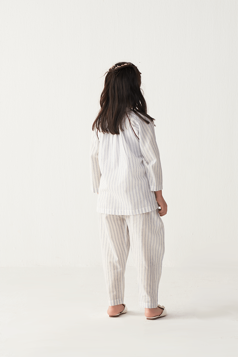 Gather Neck Shirt (Co - Ord) - Three Clothing