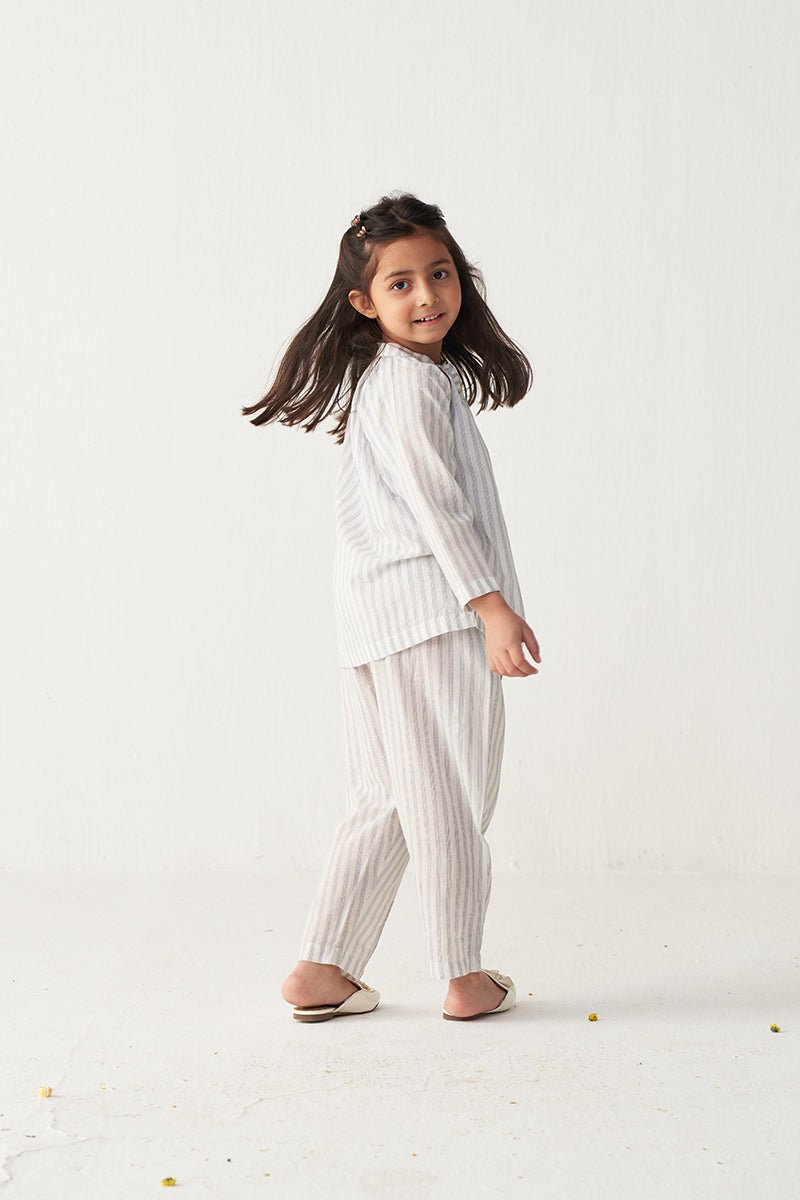 Gather Neck Shirt (Co - Ord) - Three Clothing