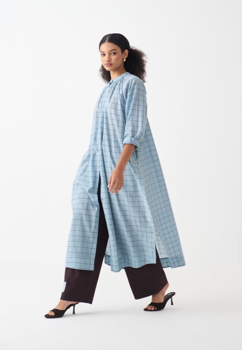 Gather Neck Shirt Co - ord (Set of 2) - Three Clothing