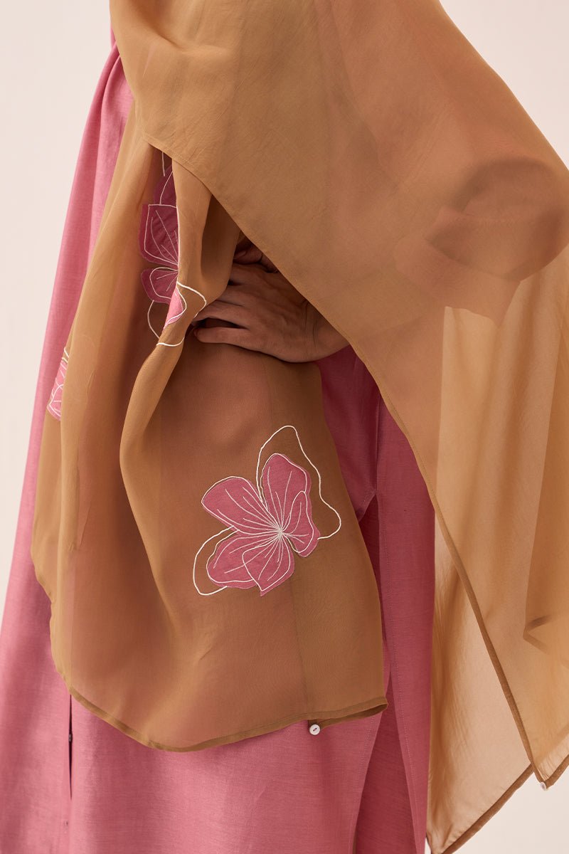 Gather Neck Shirt Co - Ord (Set Of 3) - Three Clothing