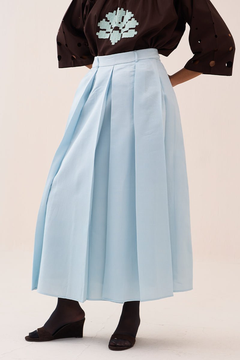 Gathered Emb. Top - Three Clothing