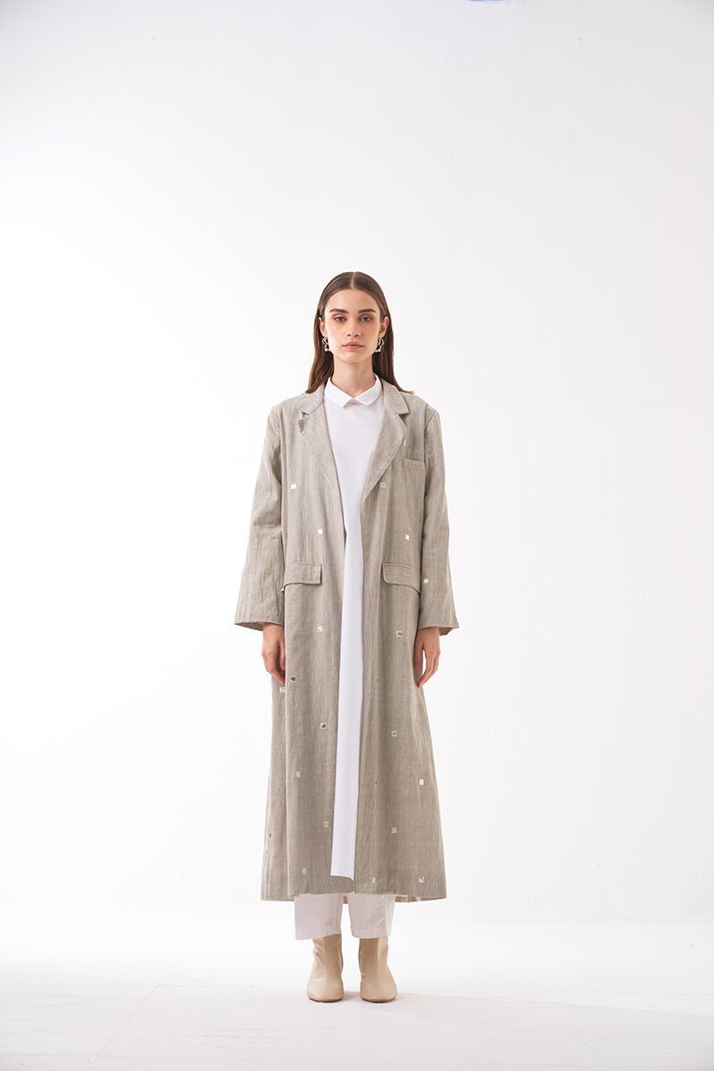 Gotta Patti Jacket Silver Beige - Three Clothing