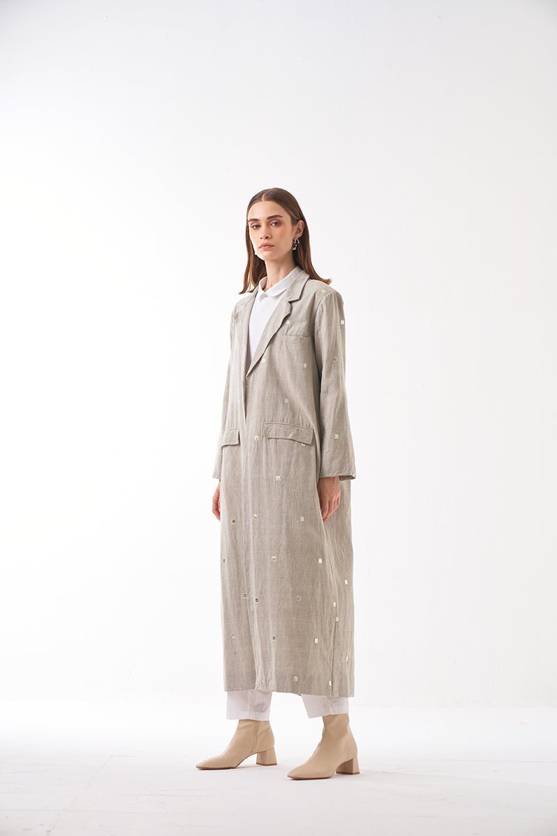 Gotta Patti Jacket Silver Beige - Three Clothing