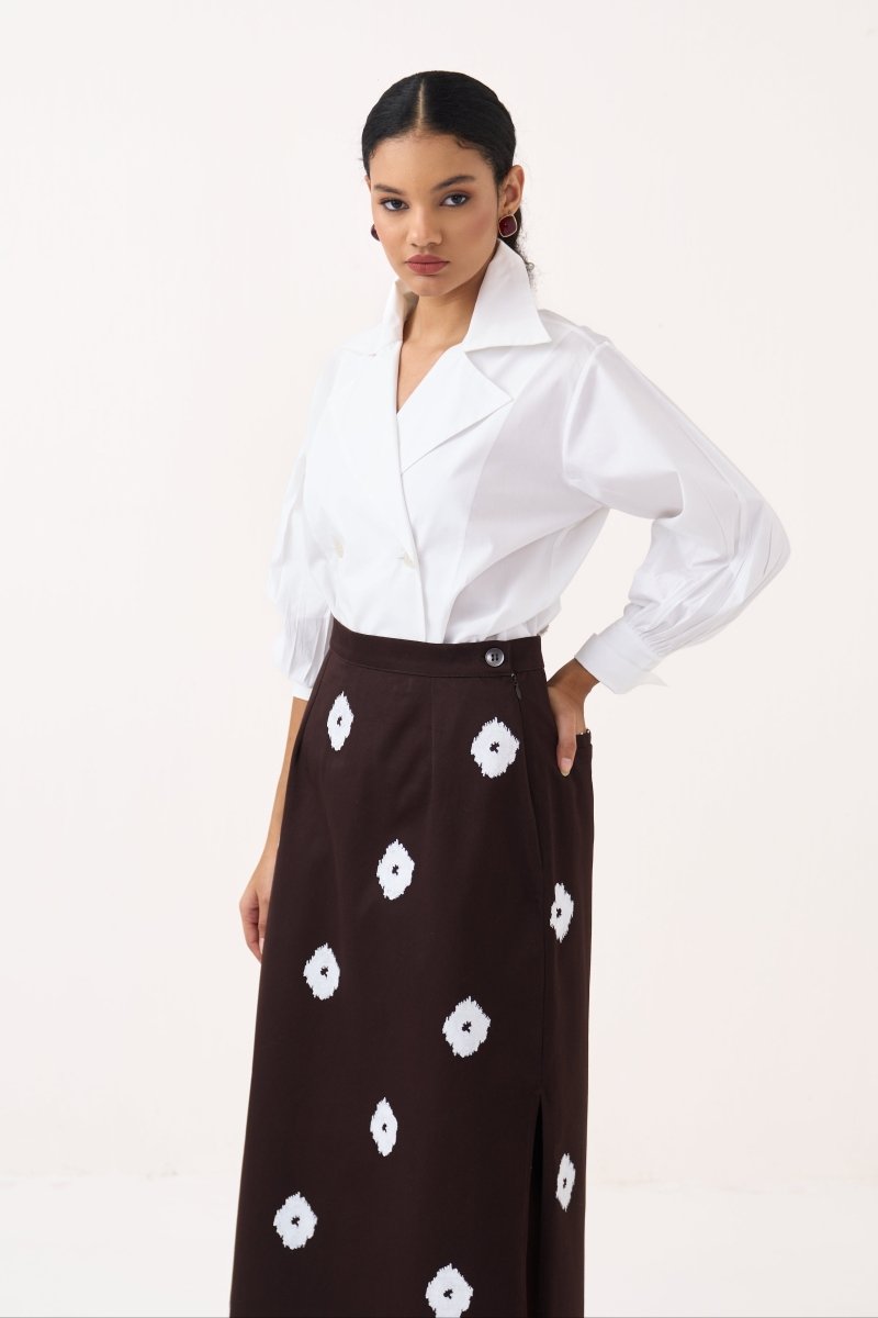 Hand Block Print Skirt Co-ord (Set of 2) - Three Clothing
