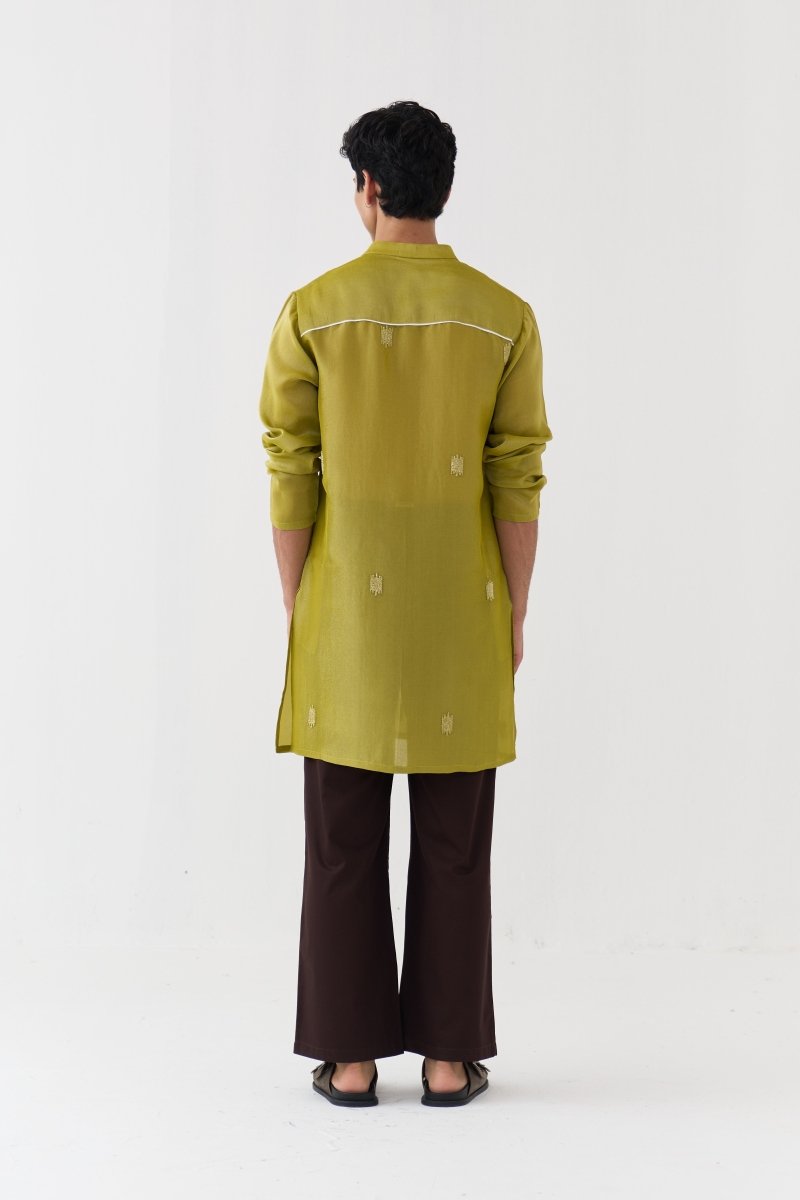 Hand Emb. Detail Kurta - Three Clothing