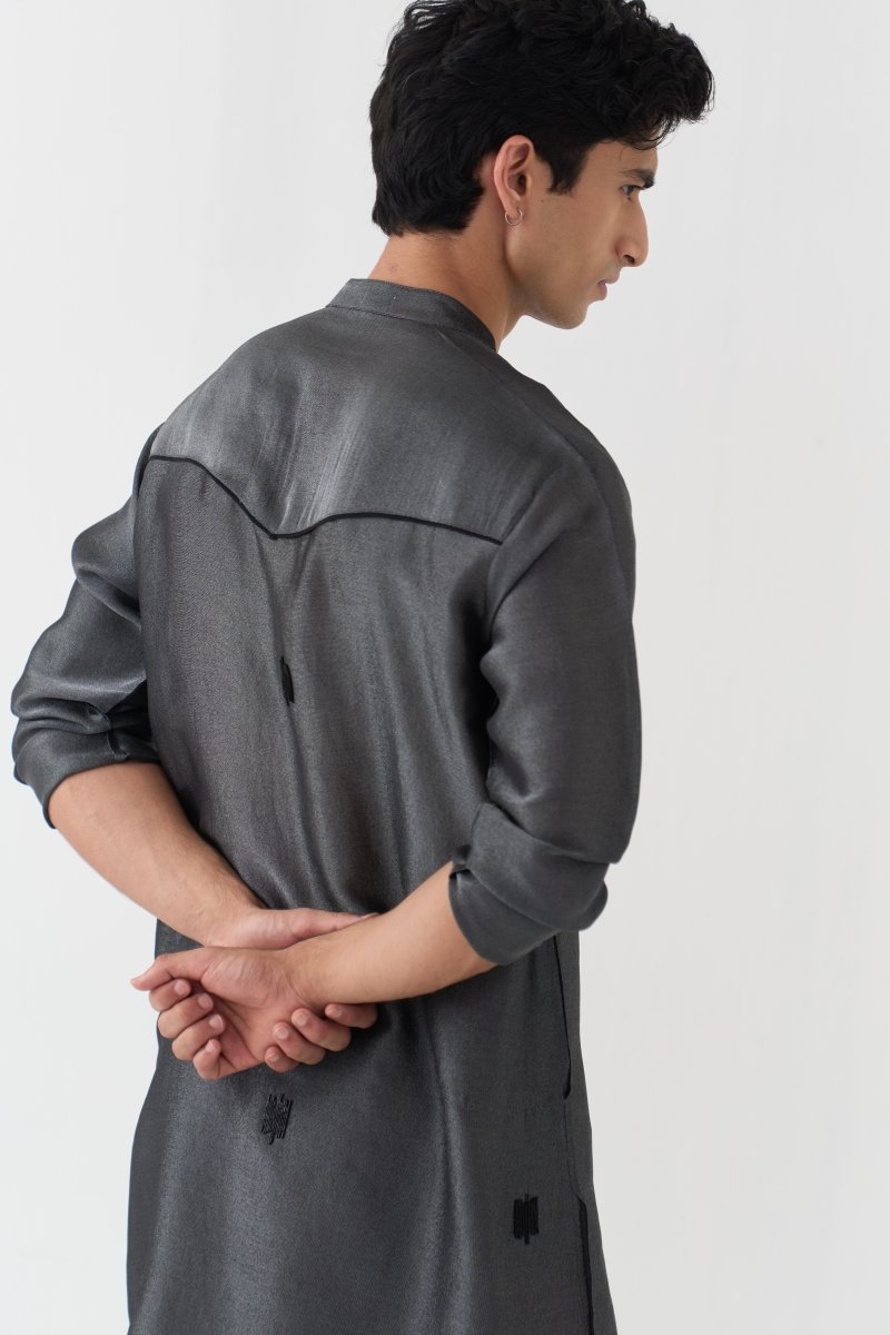 Hand Emb. Detail Kurta - Three Clothing