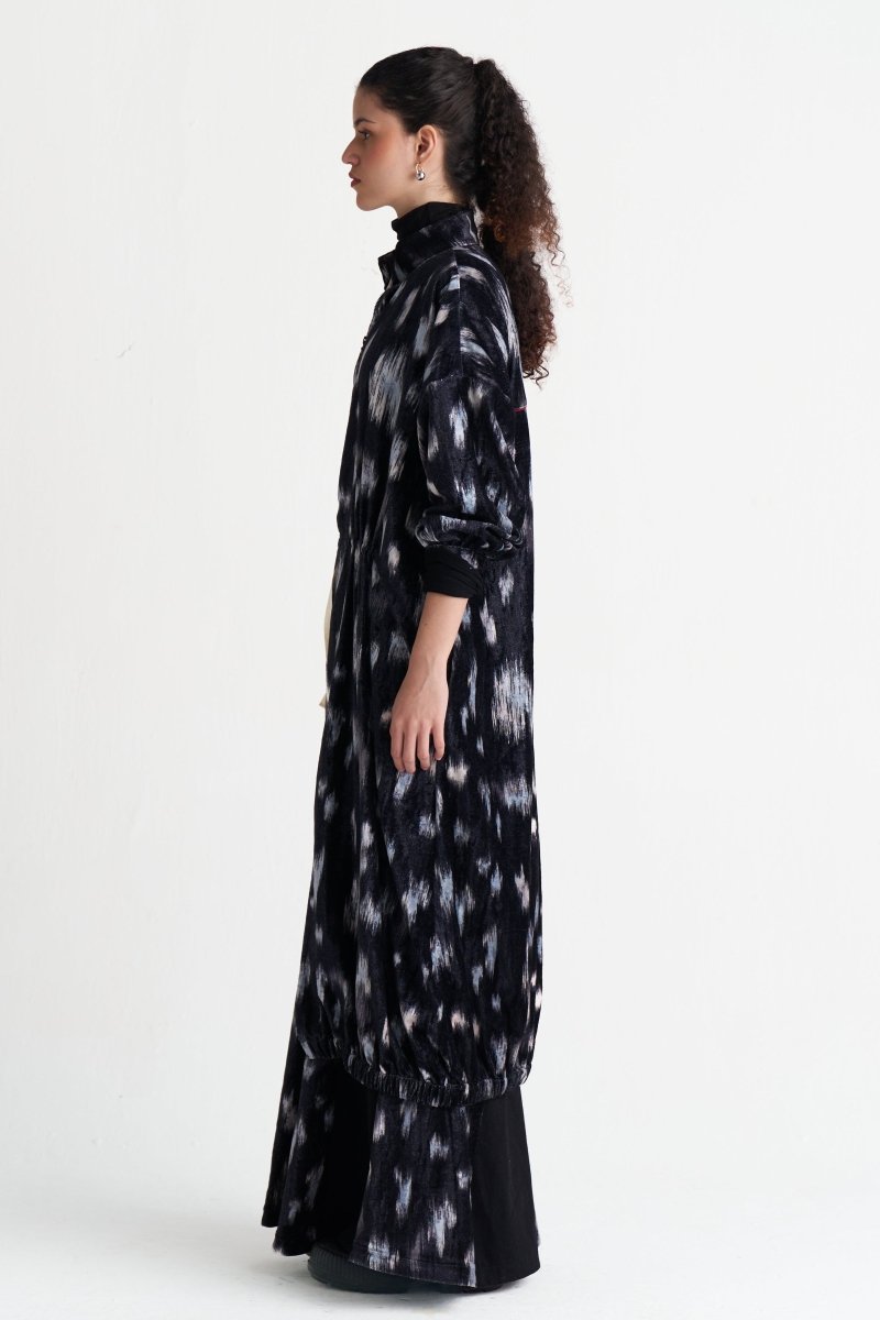 Ikat Print Drawstring Tunic Co-ord (Set of 2) - Three Clothing