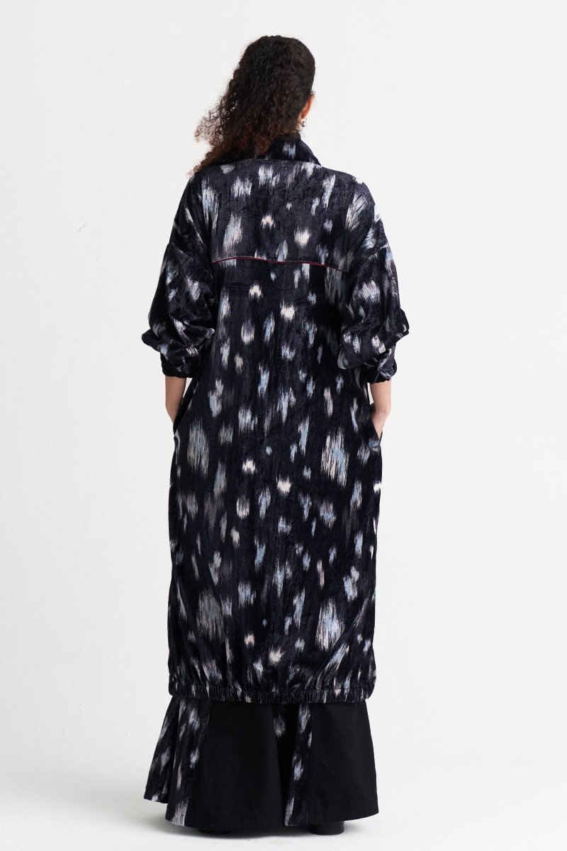 Ikat Print Drawstring Tunic Co-ord (Set of 2) - Three Clothing