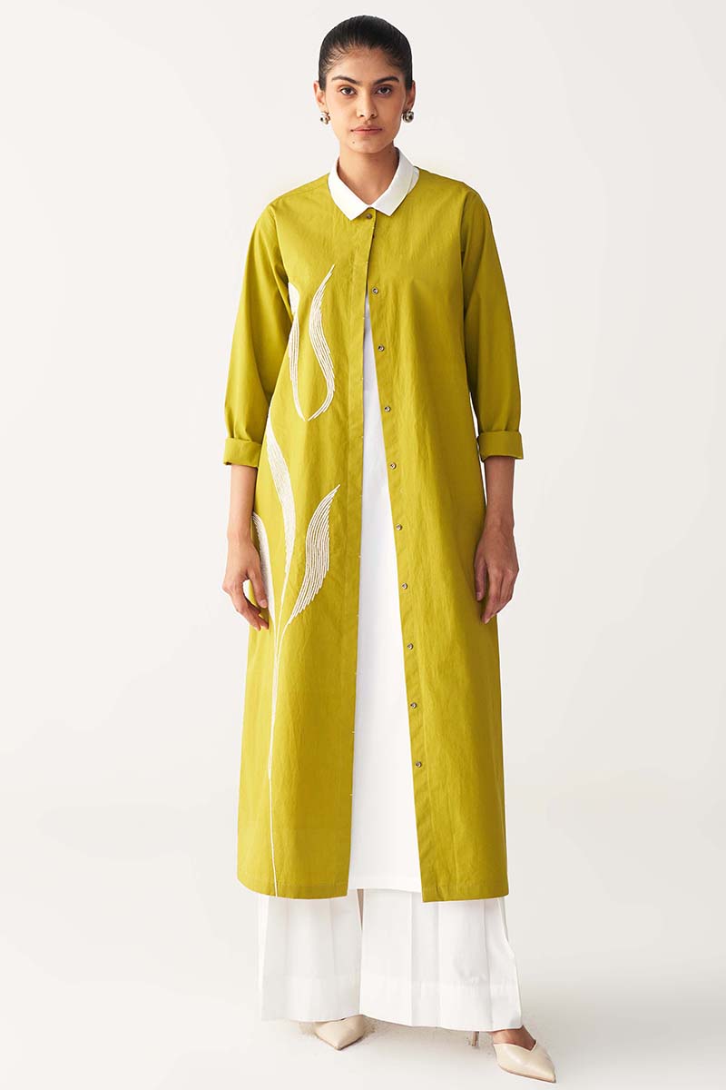 Infinity Emb. Jacket Co - Ord (Set Of 3) - Three Clothing
