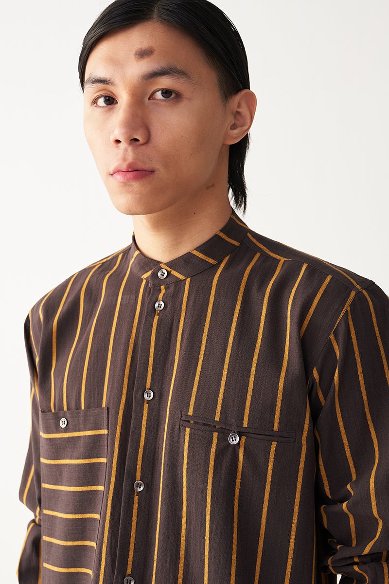 Linear Stripe Shirt - Three Clothing