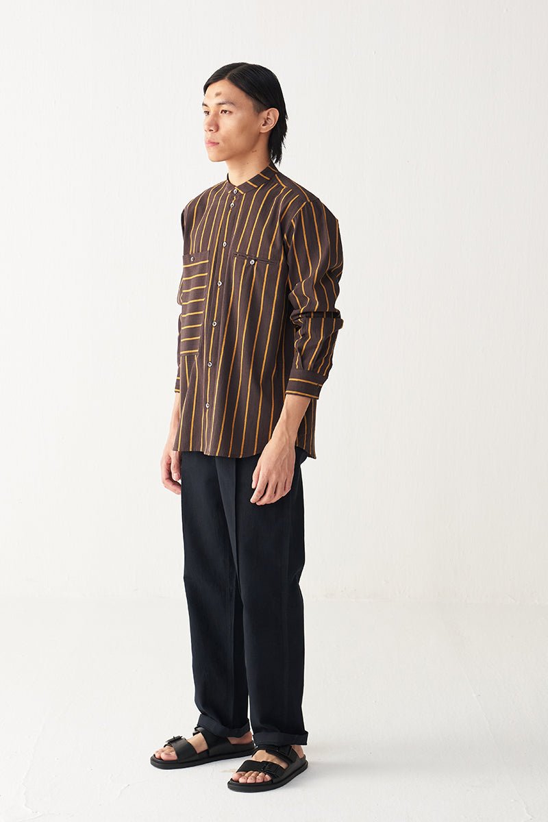 Linear Stripe Shirt - Three Clothing