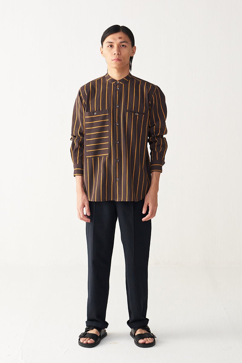 Linear Stripe Shirt - Three Clothing