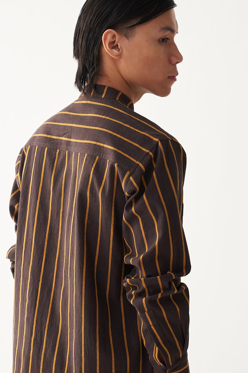 Linear Stripe Shirt - Three Clothing