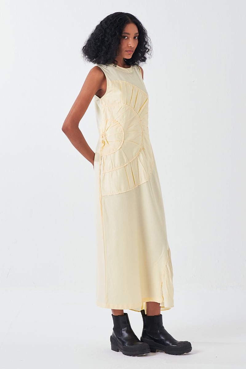 Multi - Drawstring Dress - Three Clothing