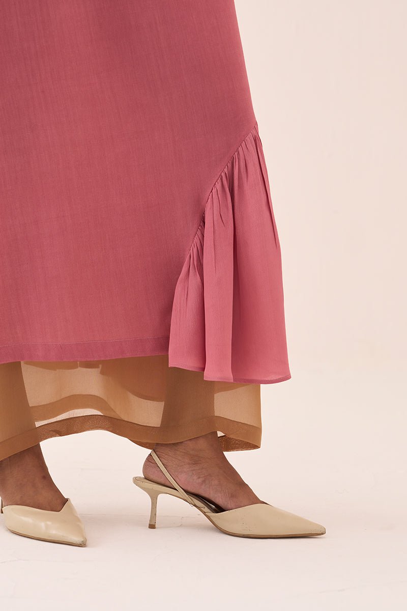 Multi Drawstring Dress (With Slip) - Three Clothing