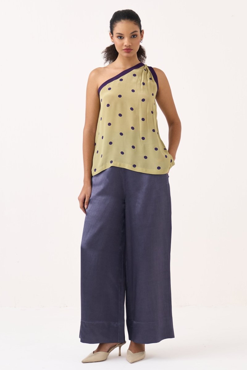 One Shoulder Top Co - ord (Set of 2) - Three Clothing