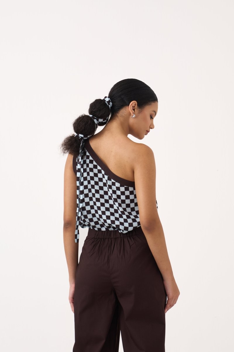 One Shoulder Top Co - ord (Set of 2) - Three Clothing