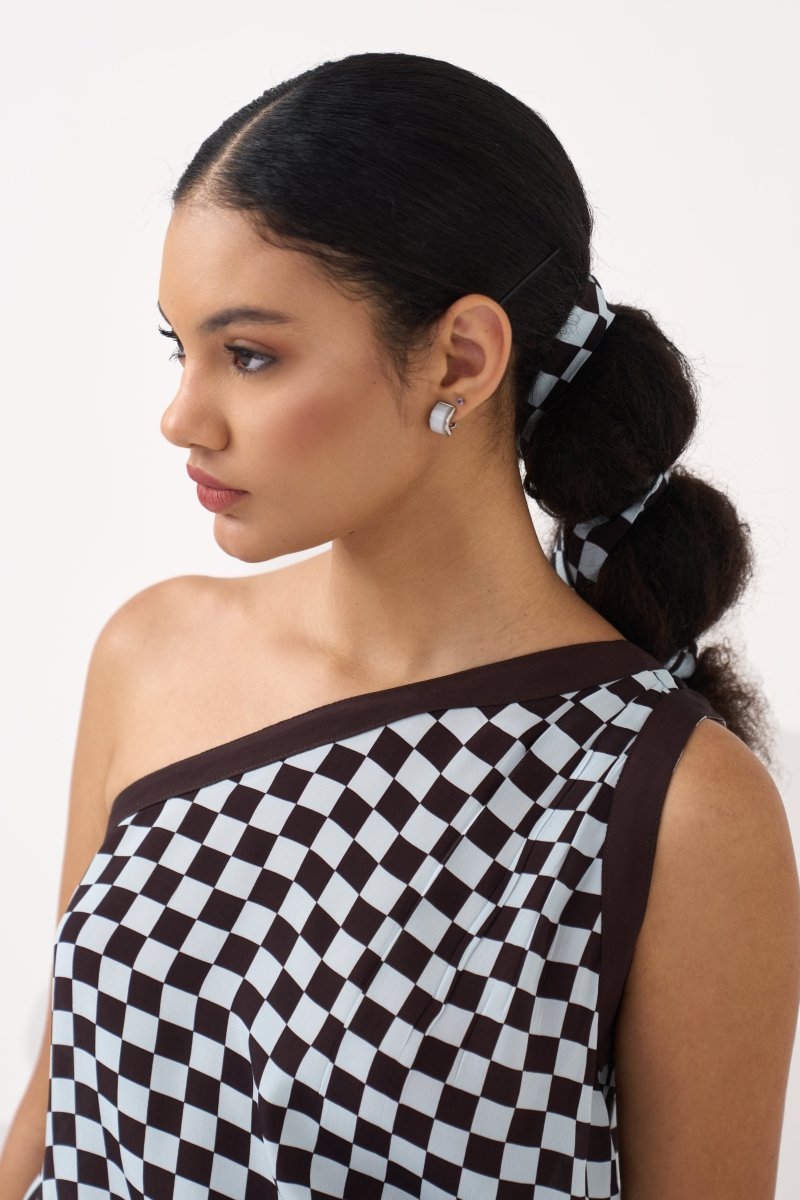 One Shoulder Top Co - ord (Set of 2) - Three Clothing