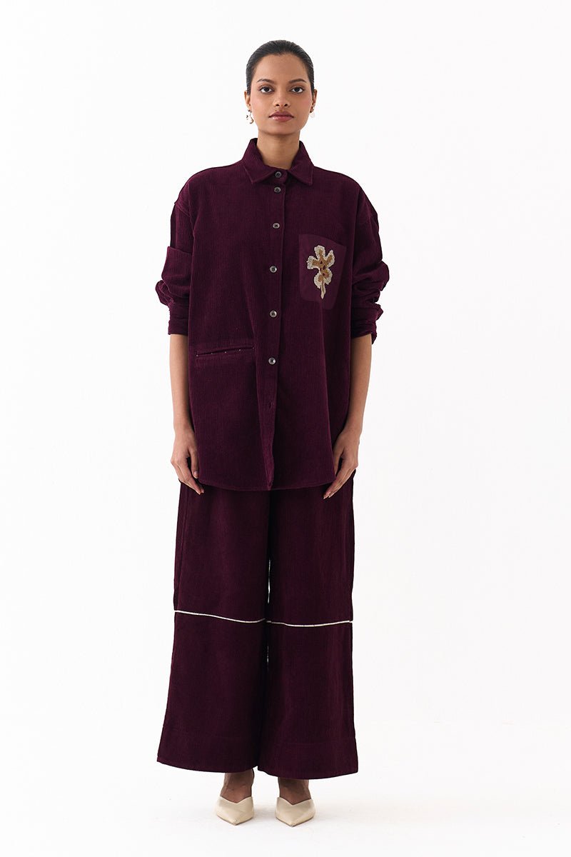 Oversized U Hem Shirt - Three Clothing