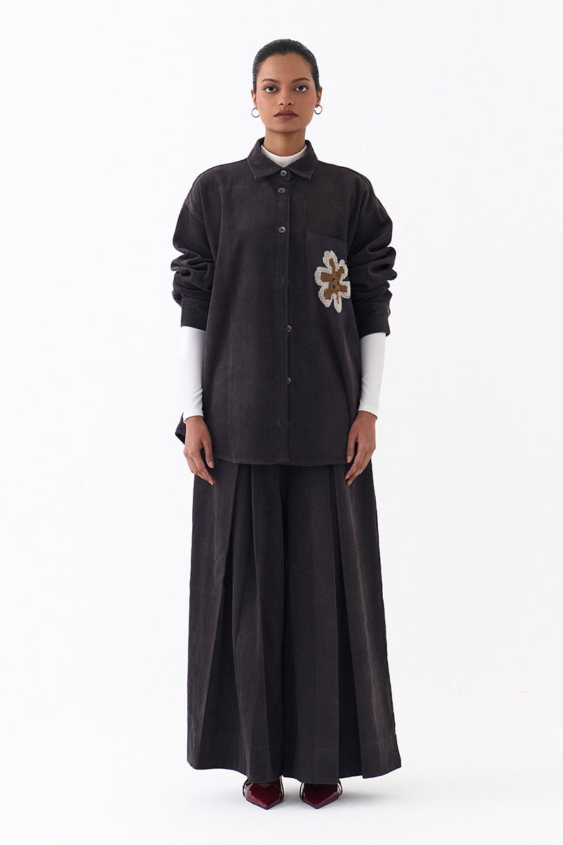 Oversized U Hem Shirt - Three Clothing