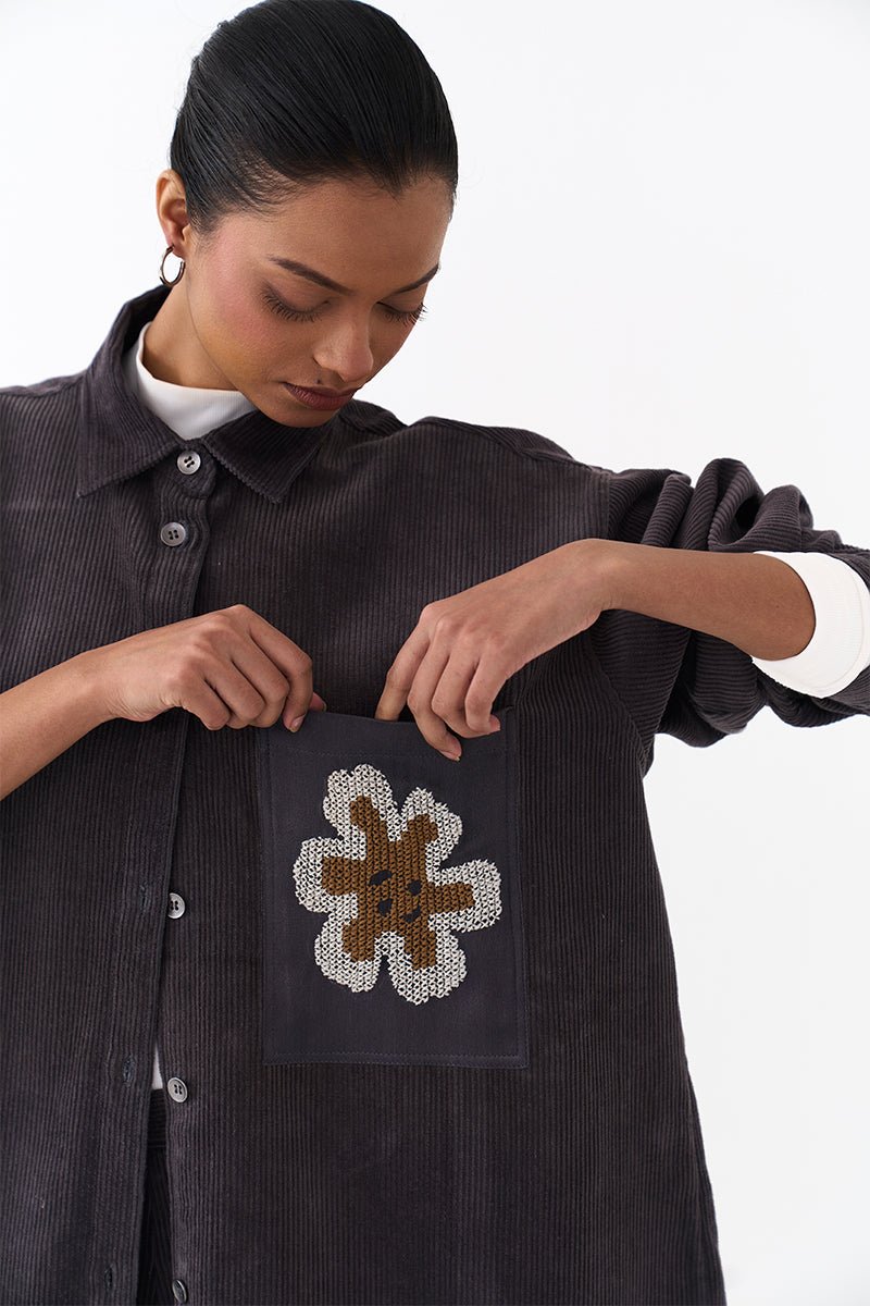 Oversized U Hem Shirt - Three Clothing